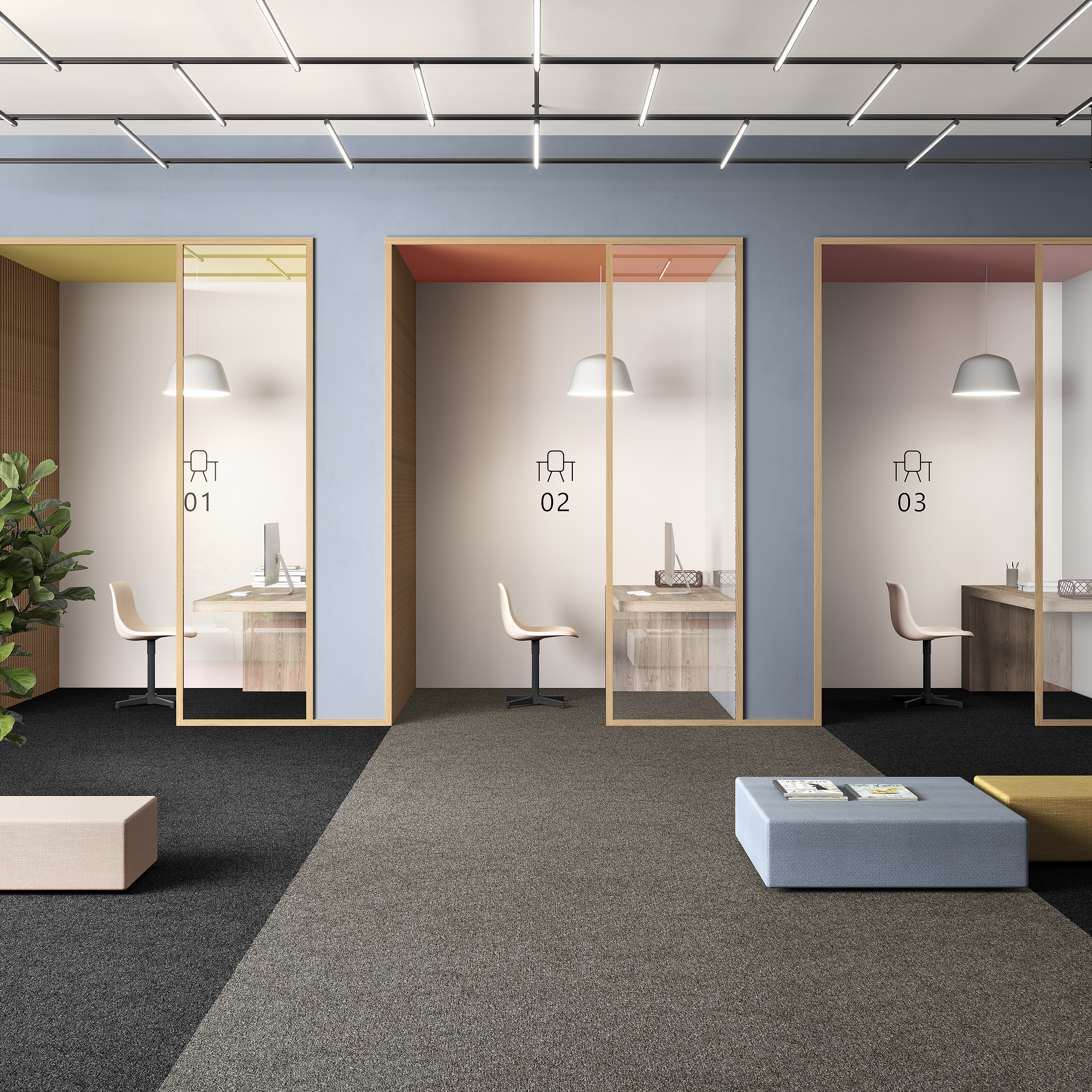 Ковровая плитка Medusa Tile 40 (500*500*5 мм) — купить в Керчи