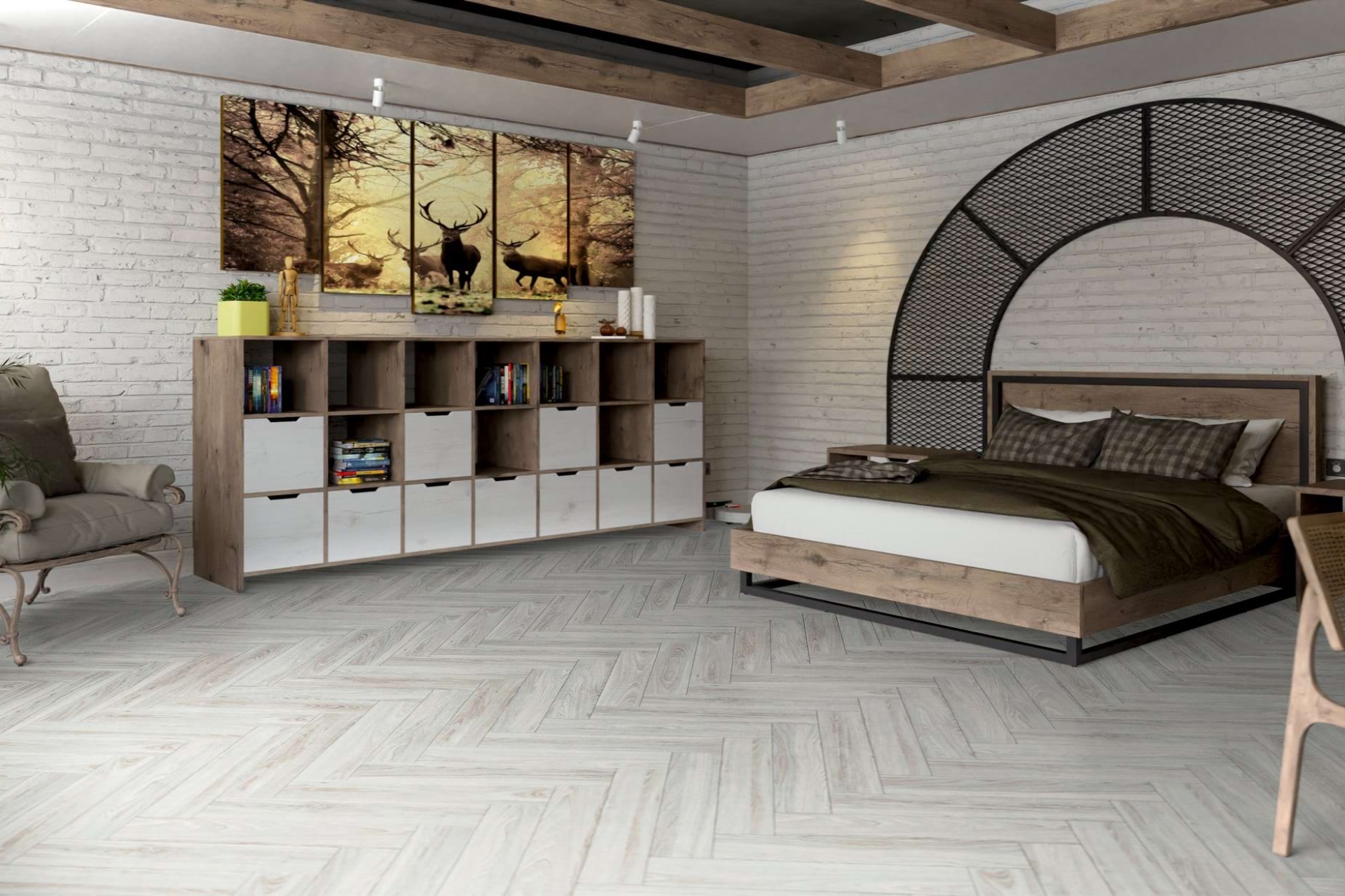 Инженерный паркет «Damy Floor» Ванильный (укладка елочкой) — купить в Керчи