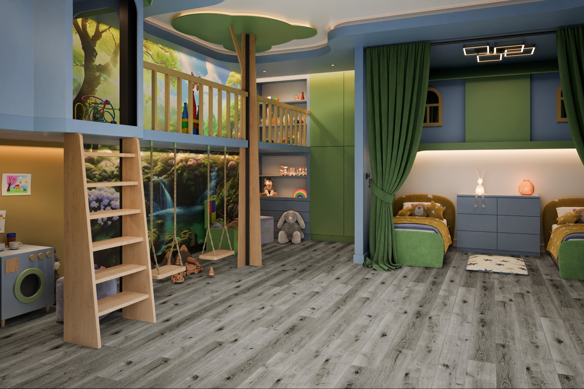 Усовершенствованная кварц-виниловая плитка «Damy Floor» Дуб Состаренный Серый (1227*187*2,5 мм) — купить в Керчи