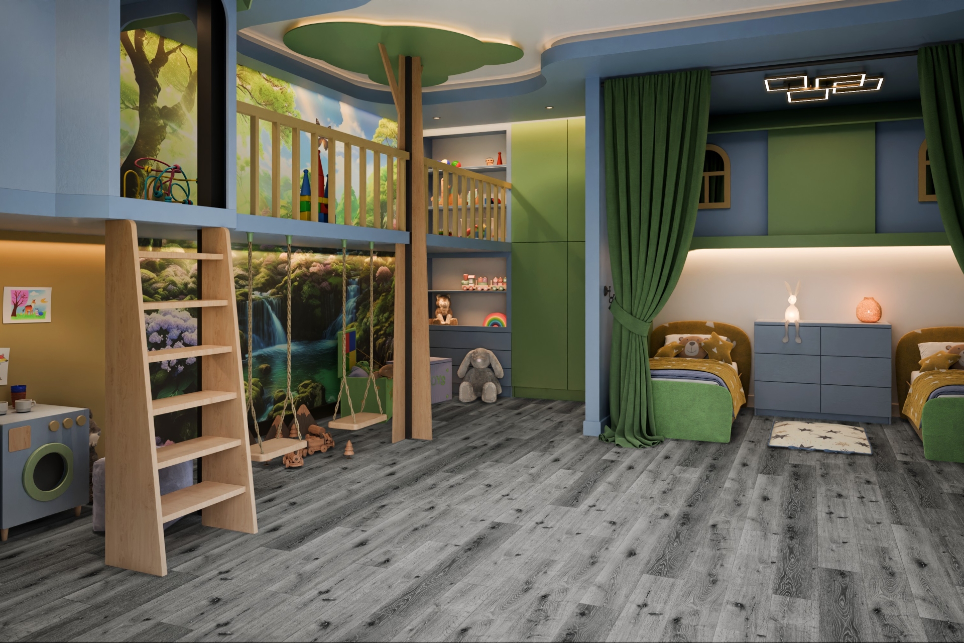 SPC ламинат «Damy Floor» Дуб Сильвер (1220*180*4 мм) — купить в Керчи