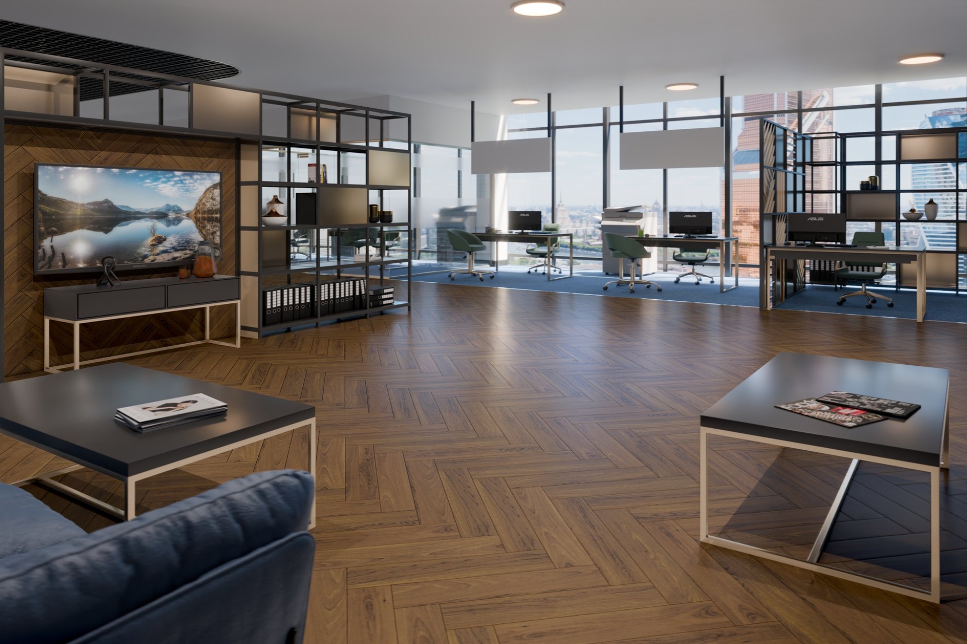 Инженерный паркет «Damy Floor» Ореховый (укладка елочкой) — купить в Керчи