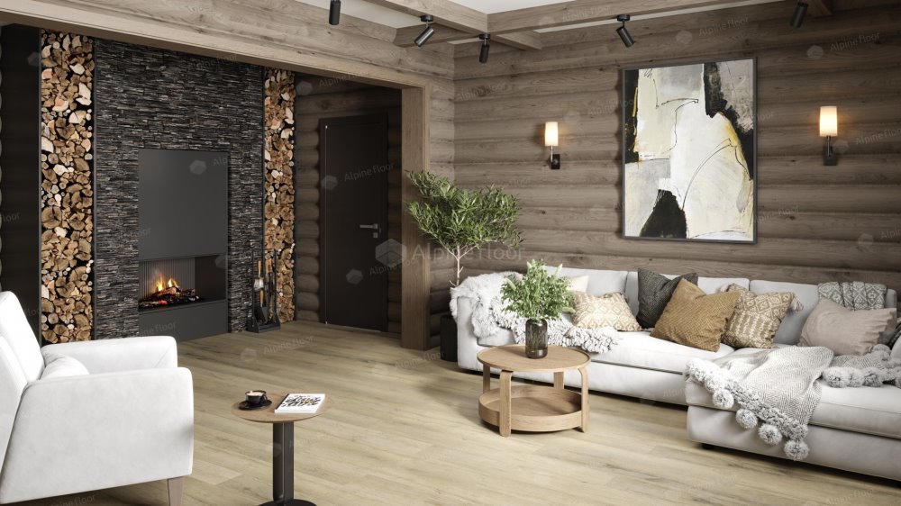 SPC Ламинат "Alpine Floor" Дуб сливочный (1220*183*8 мм) — купить в Керчи