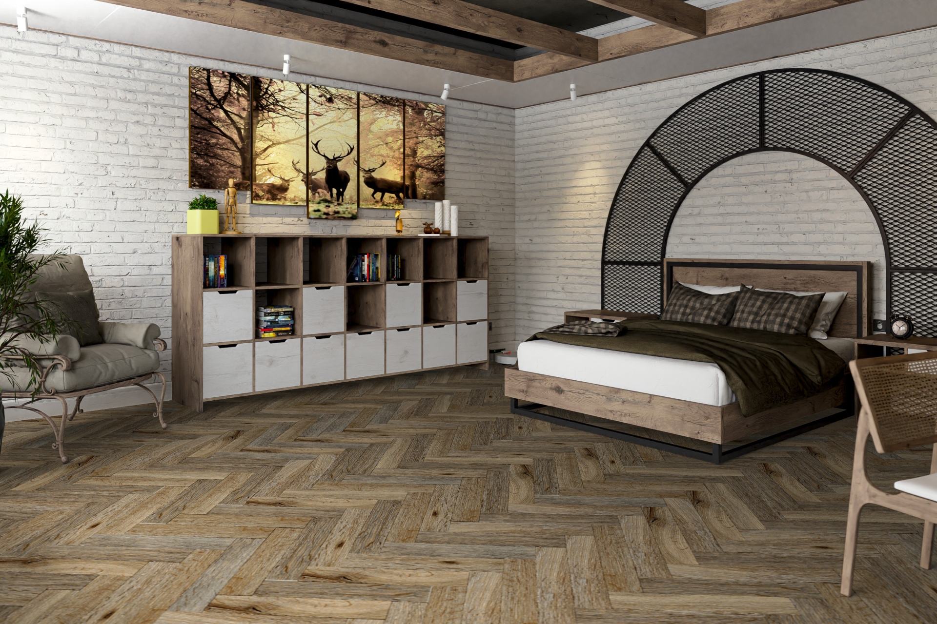 Усовершенствованная кварц-виниловая плитка «Damy Floor» Ковентри (590*118*2,5 мм) — купить в Керчи