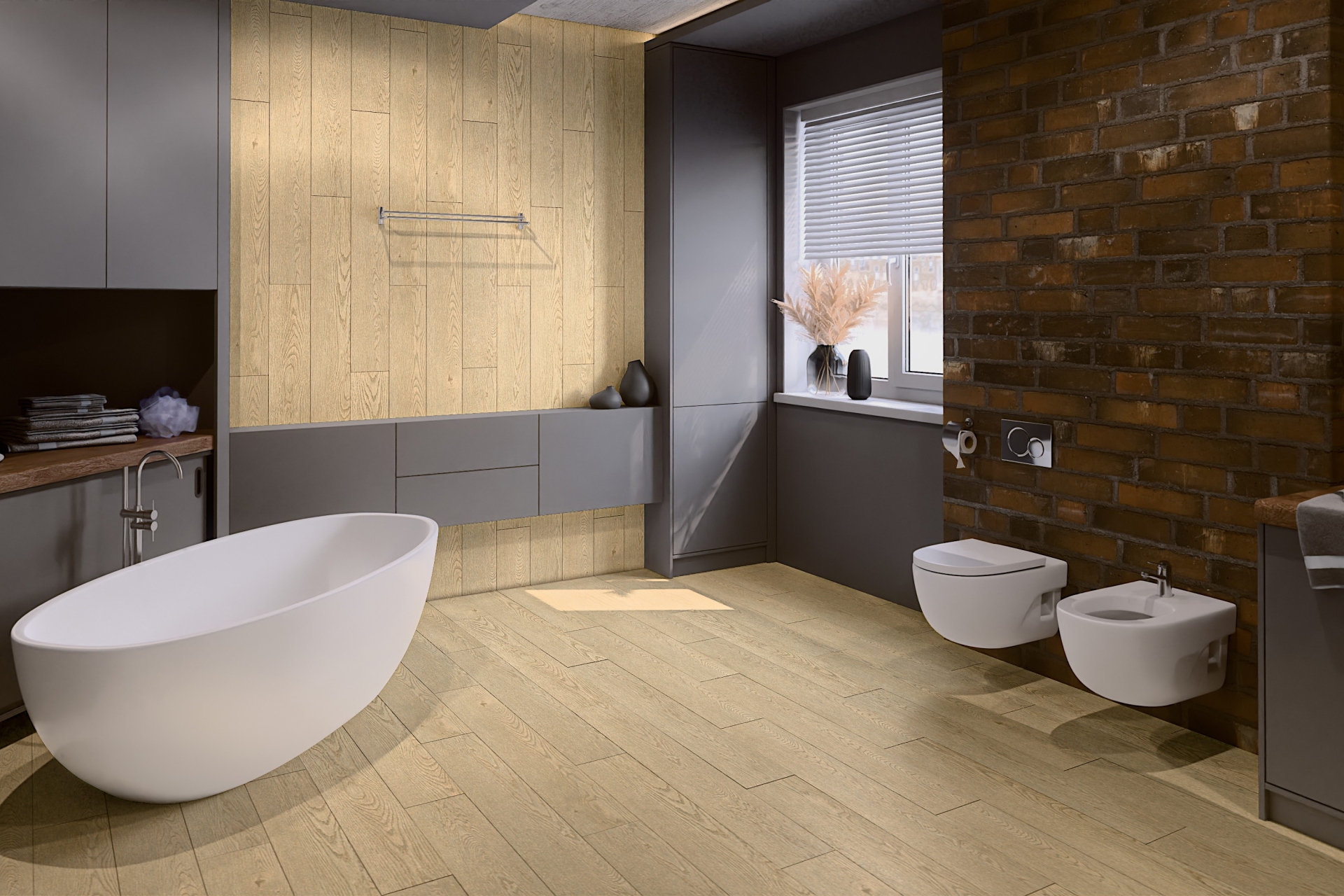 SPC ламинат «Damy Floor» Дуб Латте (1220*180*4 мм) — купить в Керчи