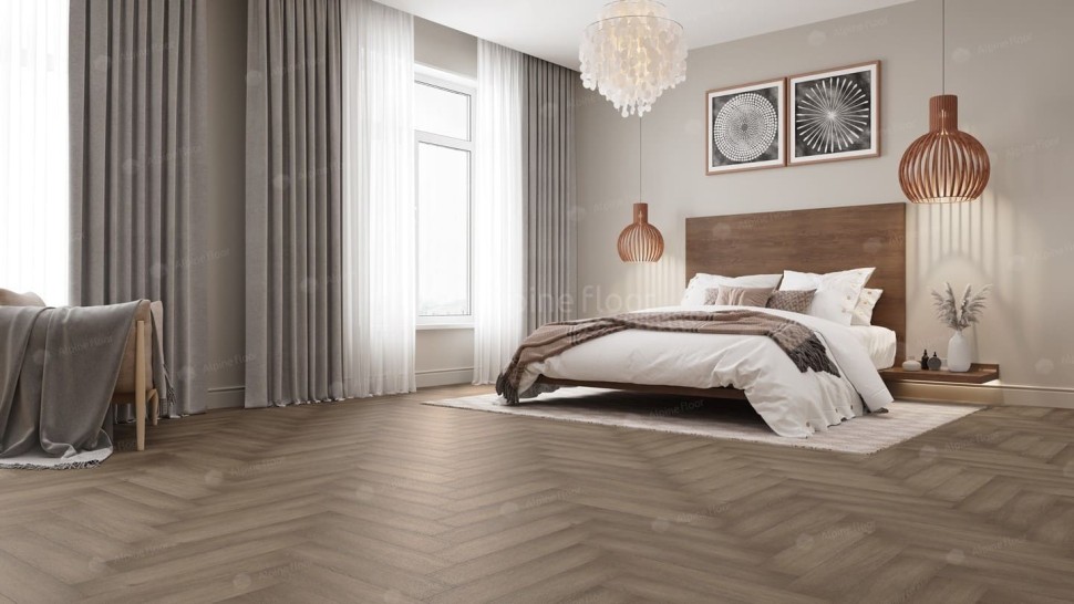 Виниловая плитка "Alpine Floor" Parquet LVT Дуб Насыщенный (590*118*2,5 мм) — купить в Керчи