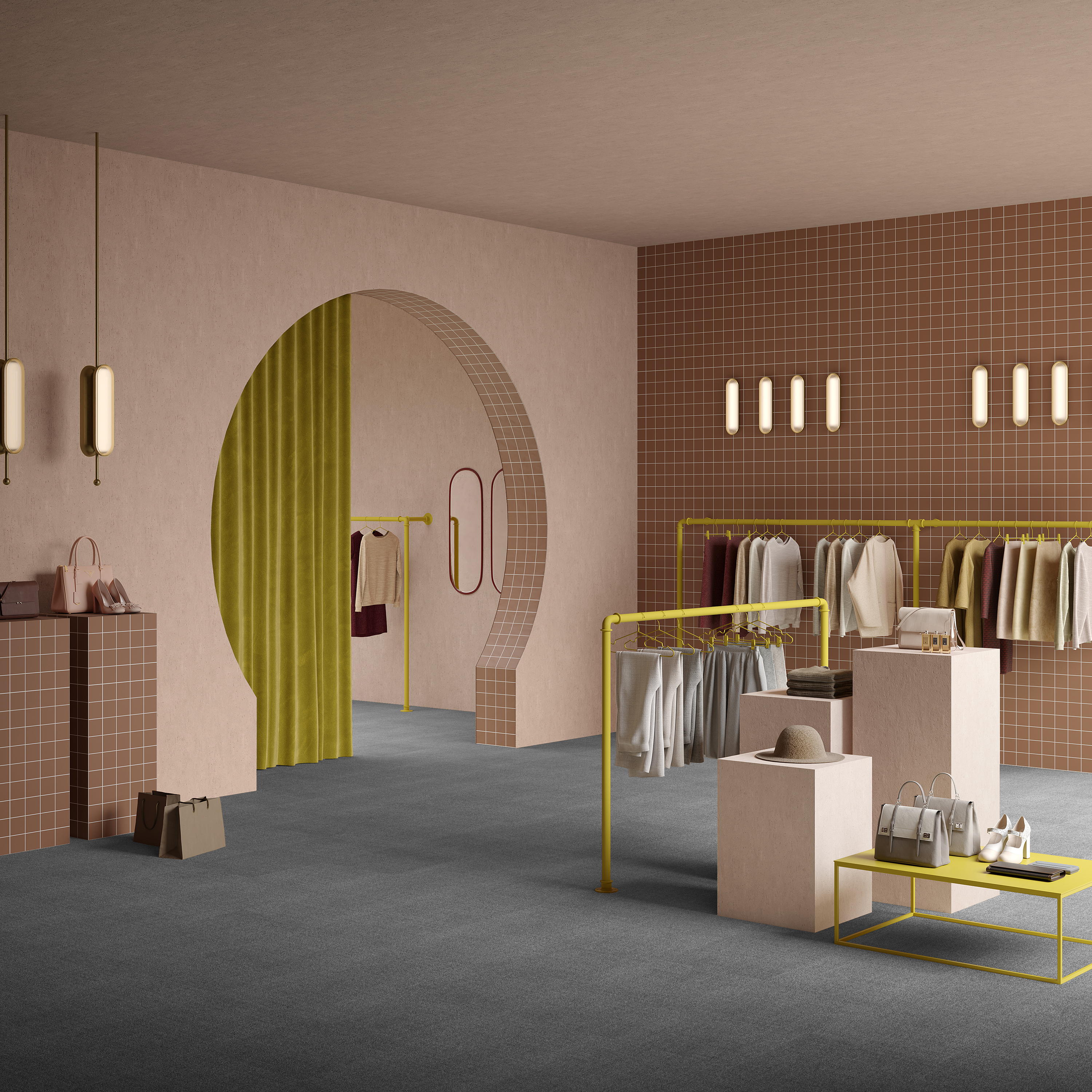 Ковровая плитка Mantra Tile 97 (500*500*6 мм) — купить в Керчи