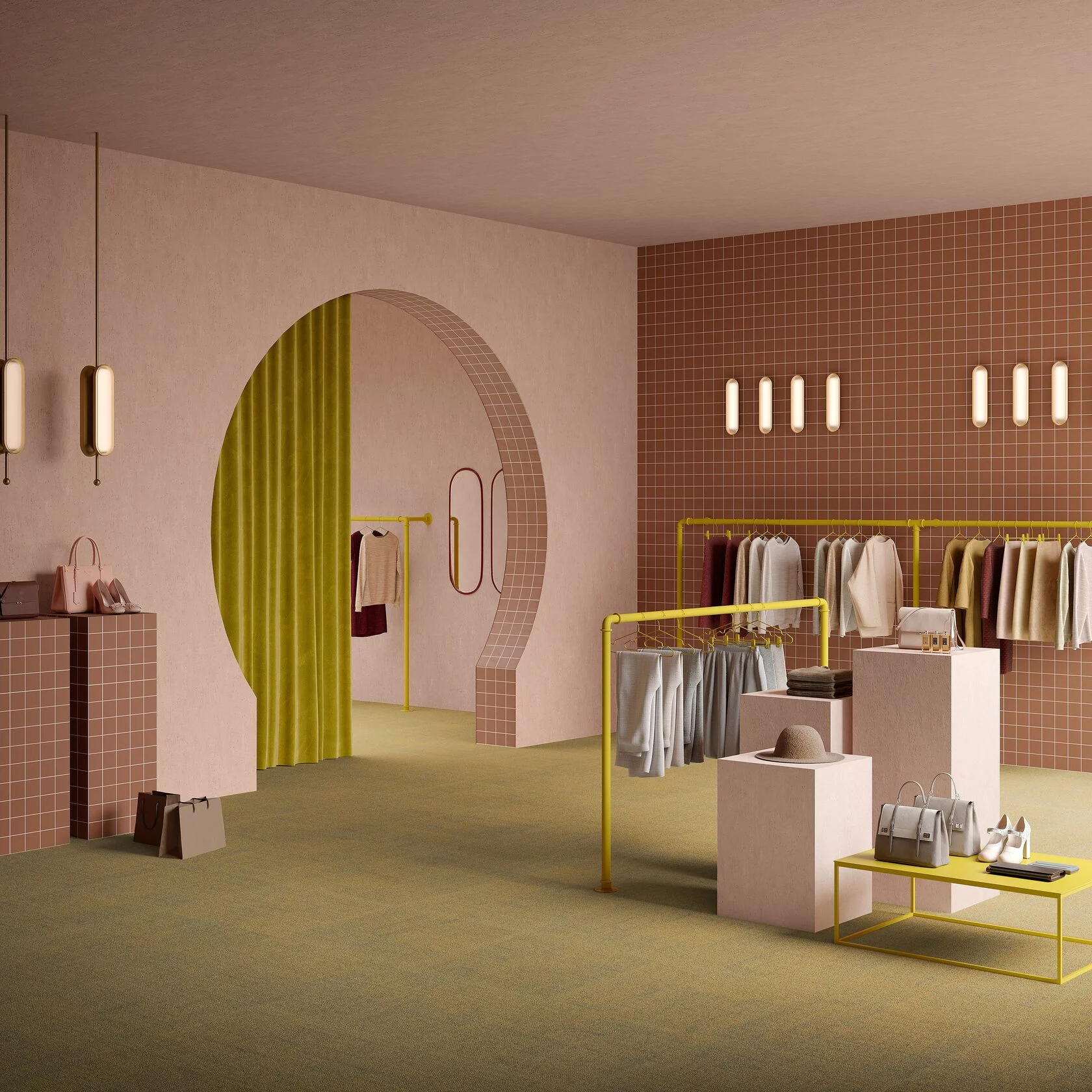 Ковровая плитка Mantra Tile 94 (500*500*6 мм) — купить в Керчи