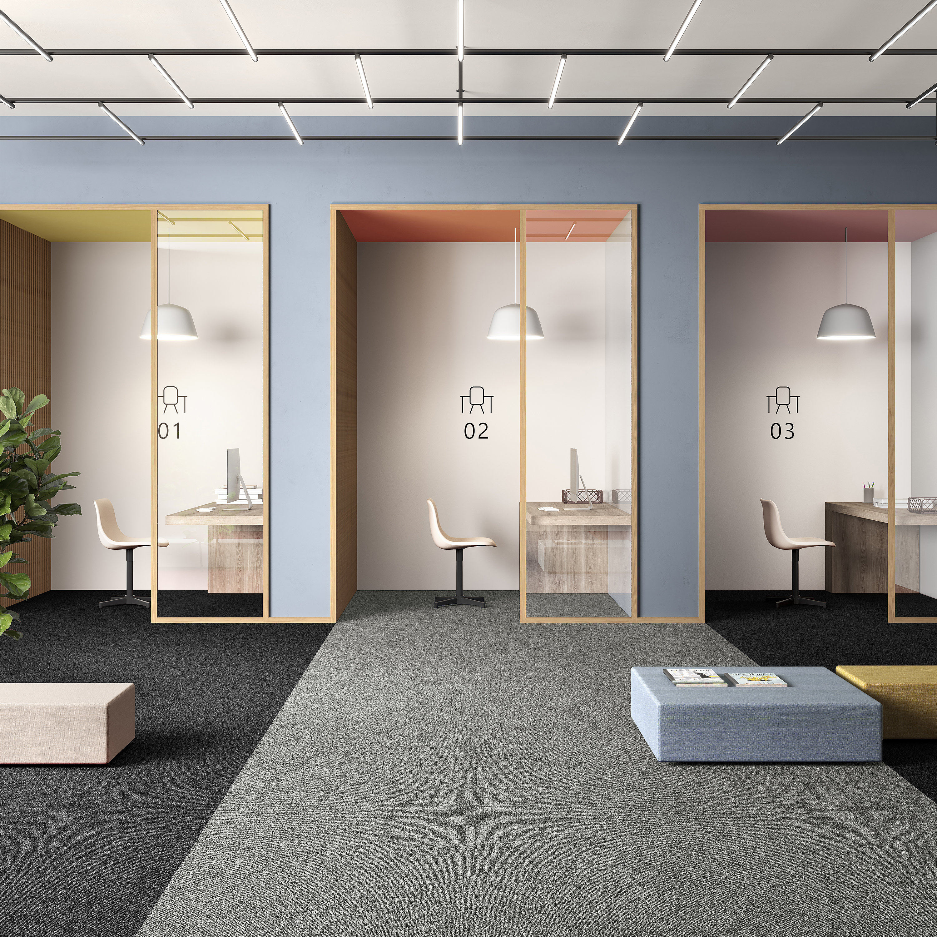 Ковровая плитка Medusa Tile 94 (500*500*5 мм) — купить в Керчи