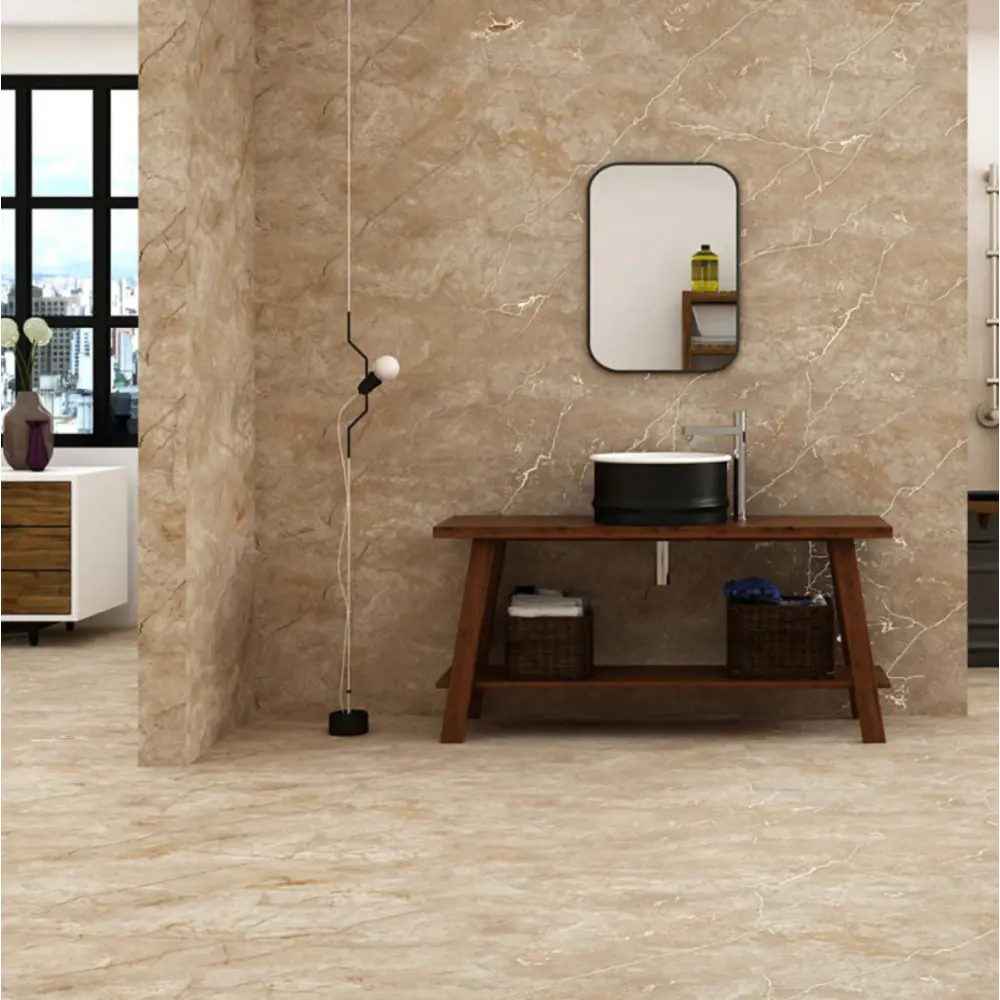 Керамогранит "Sonex" Mostaco natural карвинг 60x120см цвет светло-коричневый с прожилками — купить в Керчи