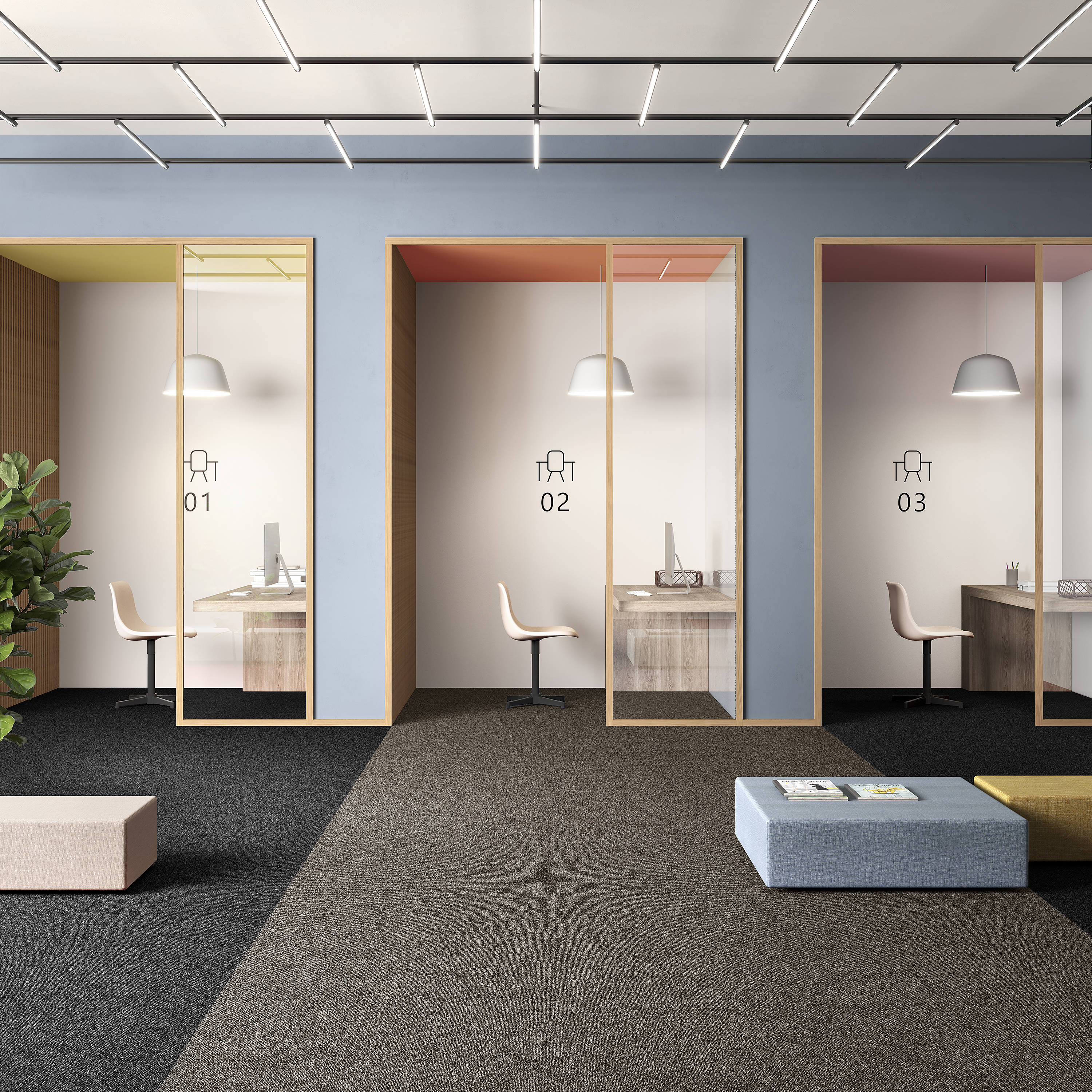 Ковровая плитка Medusa Tile 43 (500*500*5 мм) — купить в Керчи