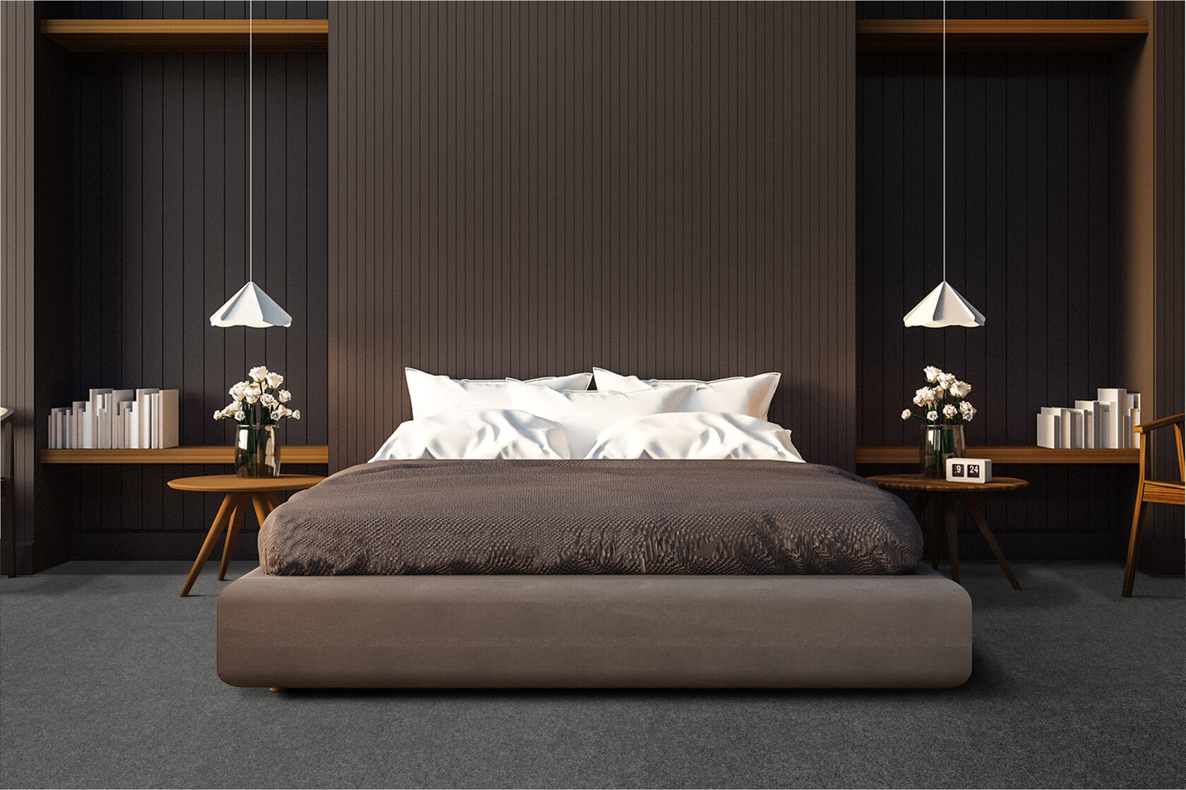 Ковровое покрытие "Bonkeel" Color Rib Ebony 98 (ширина 1м/3м/4м) — купить в Керчи