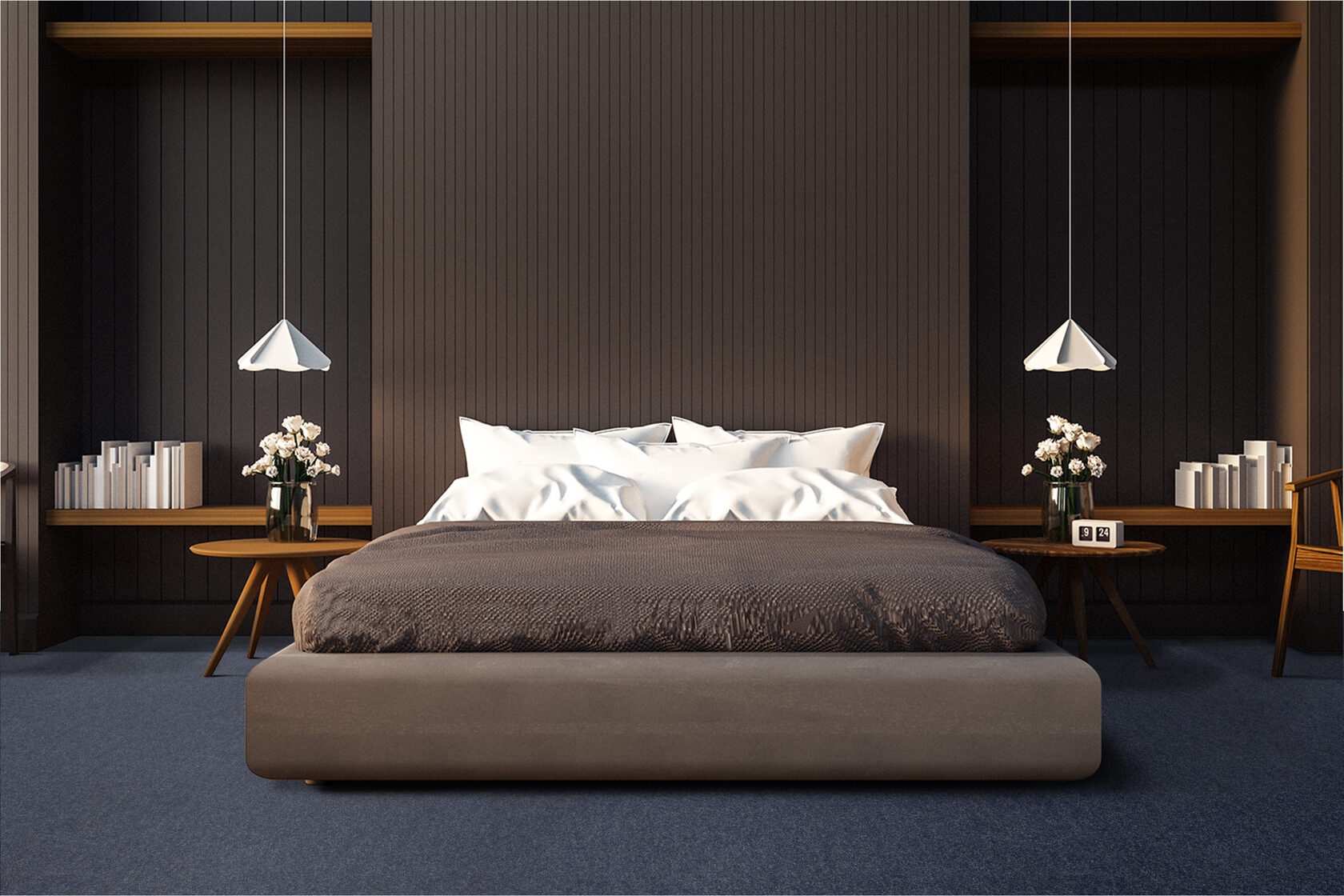 Ковровое покрытие "Bonkeel" Color Rib Blue Bottle 78 (ширина 1м/3м/4м) — купить в Керчи