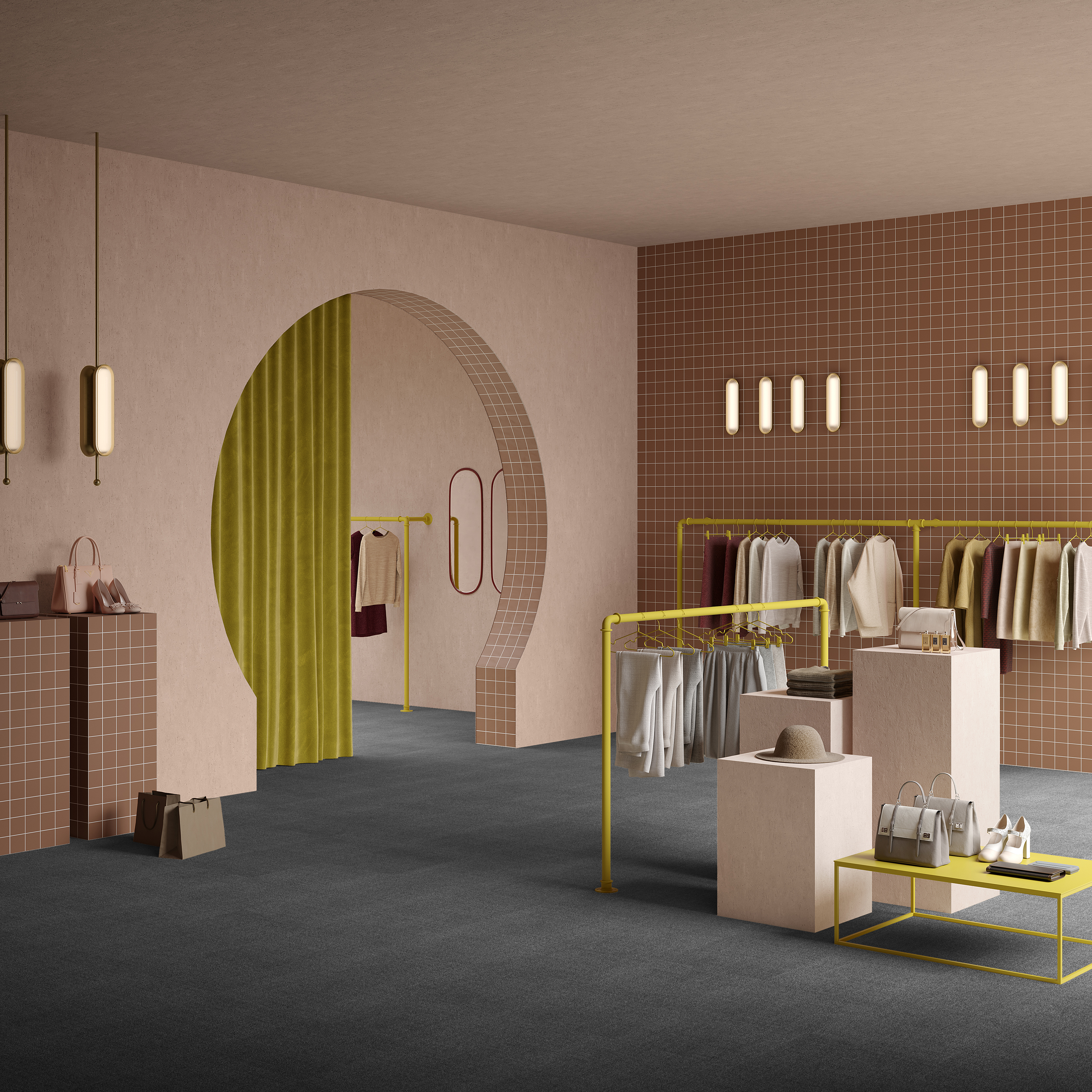 Ковровая плитка Mantra Tile 98 (500*500*6 мм) — купить в Керчи